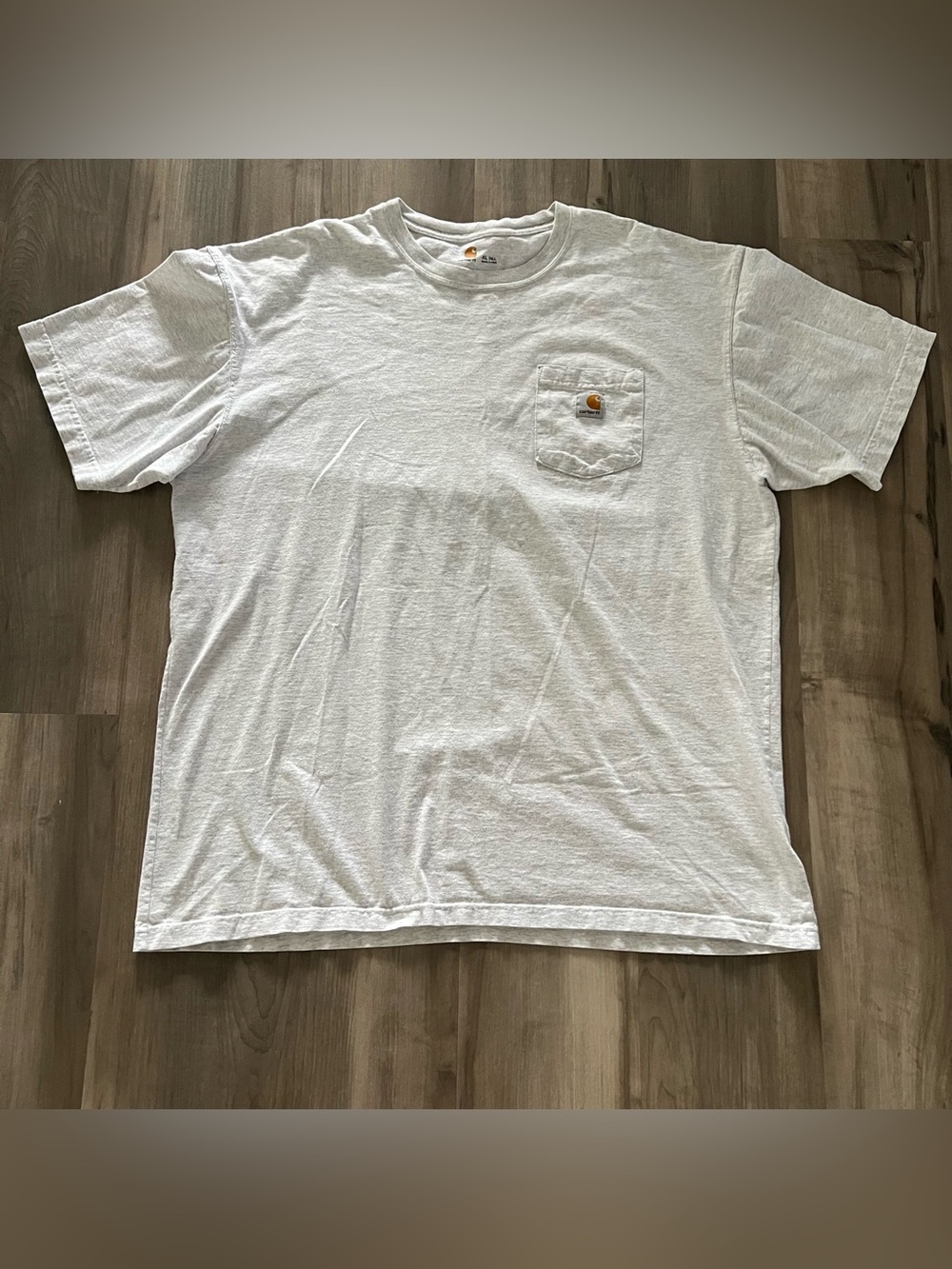 Carhartt Mens XL Tall Heather Gray Loose Fit K87 Heavyweight Pocket T-Shirt